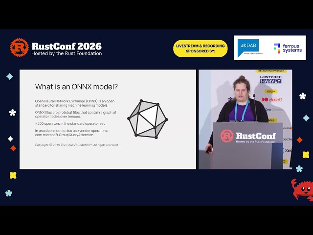 Ada Hieta: "Rust for ML Infrastructure: A Case Study in Building an ONNX Runtime" | RustConf 2026