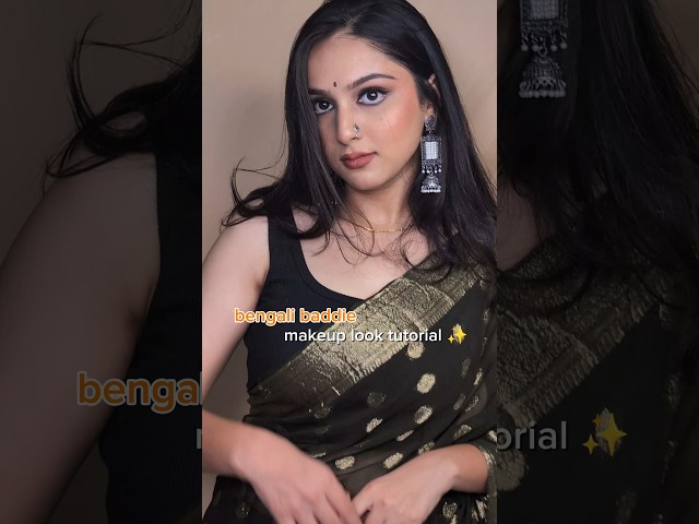 bengali baddie makeup look tutorial ✨#bengali #bengalimakeup #youtubeshorts #makeuptutorial #shorts