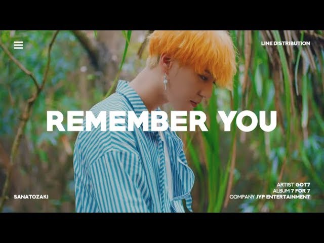 GOT7 (갓세븐) - Remember You | Line Distribution