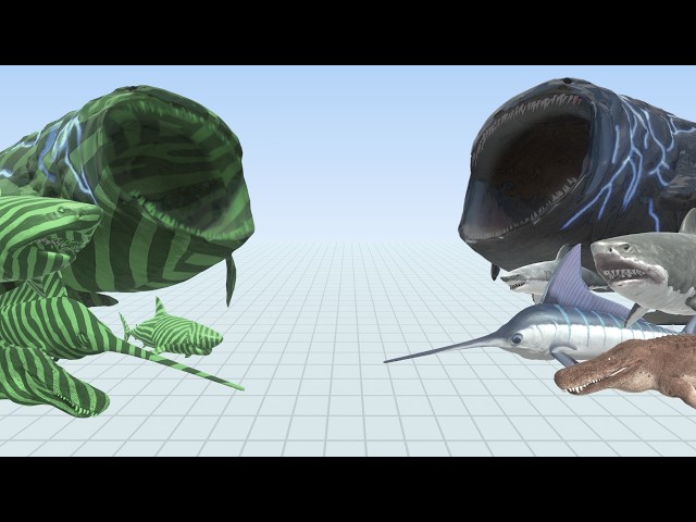 Sea Monsters vs Plants Team | Bloop Challenge | ARBS