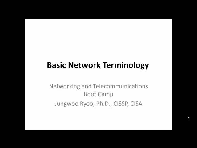 Computer Networking Terminology Part 1