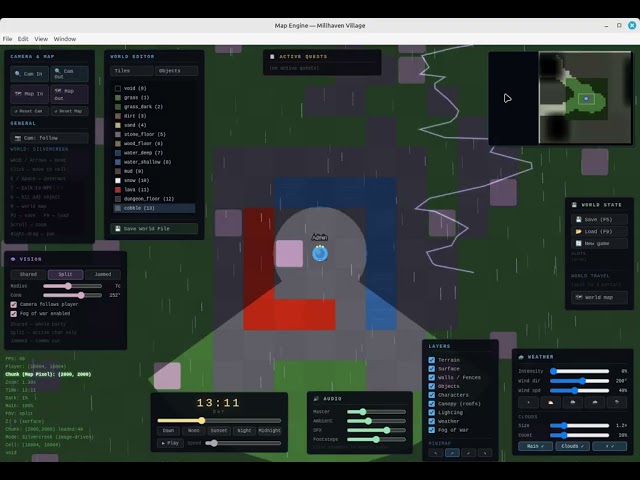 Project Lychgate Mapping Engine - Javascript, RPG, PixiJS, Claude, Gemini