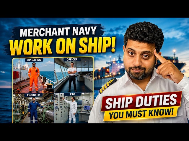 Merchant Navy Work on ship | Merchant Navy Work | Merchant Navy wale kya karte hain?