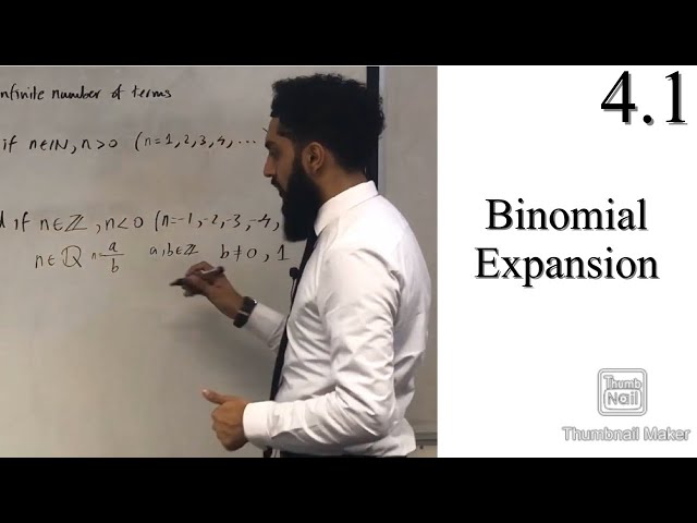 Edexcel A level Maths: 4.1 Binomial Expansion