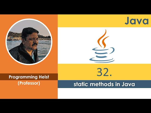 #032 static methods in java
