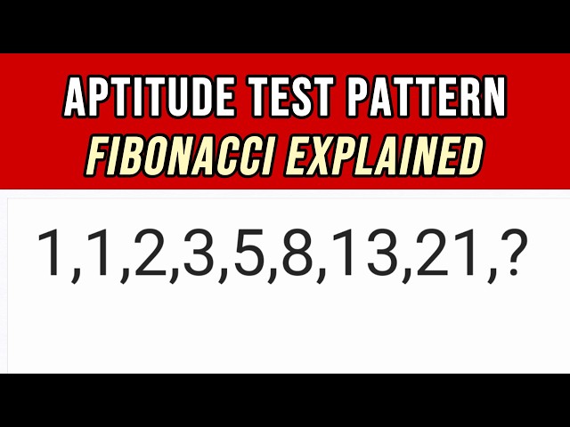 Fibonacci Number Patterns Explained | Aptitude Test Training #1