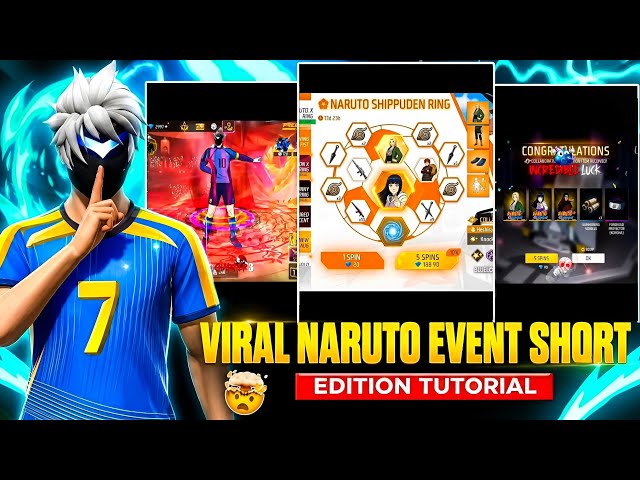Free Fire X Naruto Chapter 3 Event Viral Editing Tutorial 😱🔥@ROGUE-FF099 