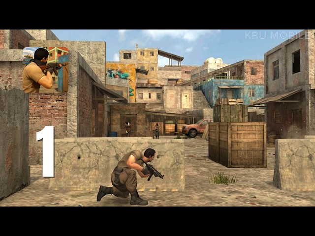 Gun War: 3D Shooting Games - Gameplay Walkthrough Part 1 - Zone 1 (Android, IOS)