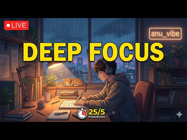 Cozy Rainy Night 🌧️ Chill Lofi Beats for Study & Sleep [No Talking]