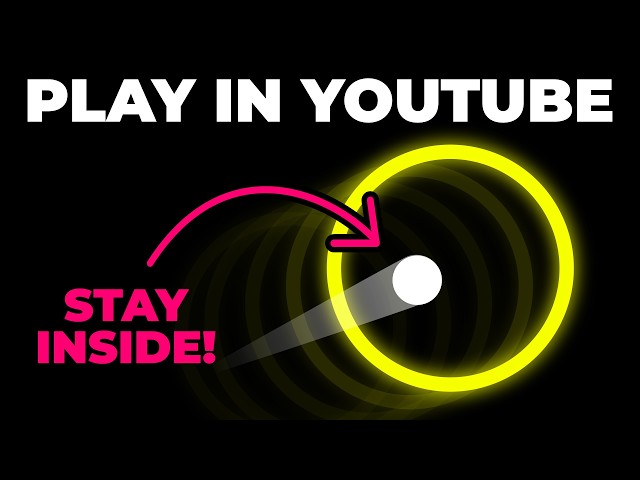 This Video IS A GAME 🕹️ | Stay Inside The Circle - Playable on YouTube (Mobile & PC)