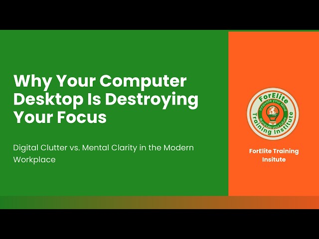 Digital Clutter vs. Mental Clarity | Productivity & Workflow Optimization