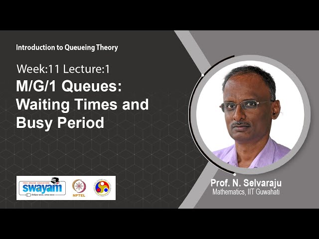 Lec 40: M/G/1 Queues: Waiting Times and Busy Period