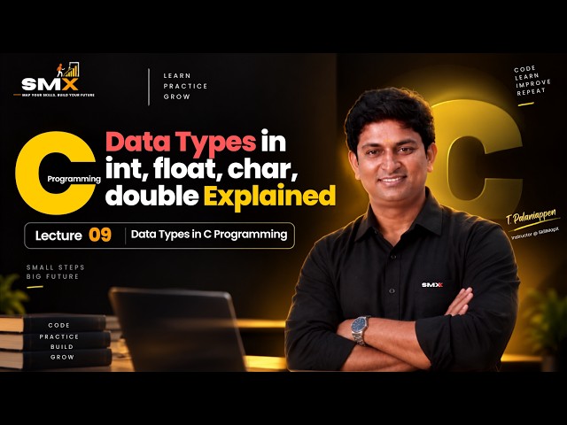 Data Types in C Programming | int, float, char, double Explained | SkillMapX