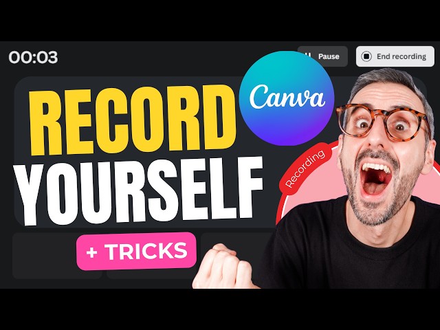 How to Record Yourself (and your screen) in Canva 🔴