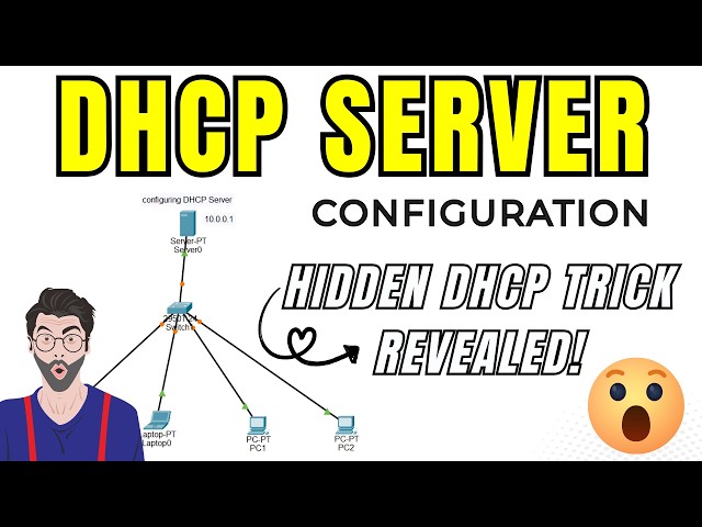 How to configure DHCP server in Cisco Packet Tracer? [Step - By -Step]