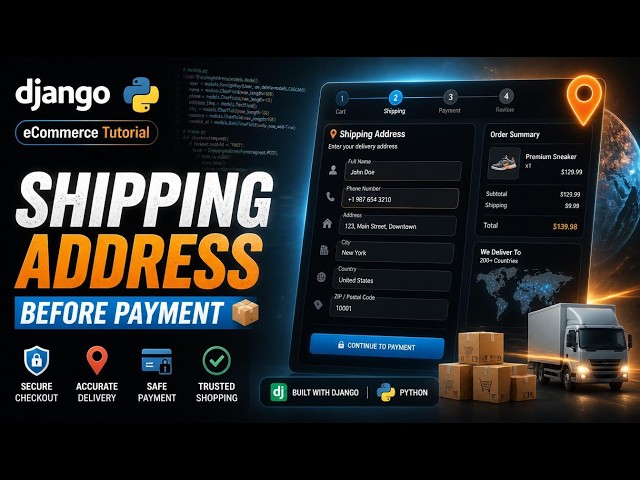 كيف تنشئ Shipping Address احترافي في Django مثل Amazon؟ | 32