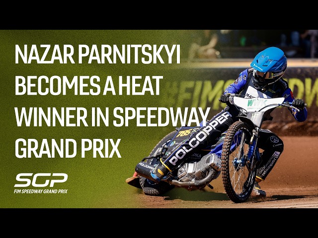 Nazar Parnitskyi Wins His First SGP Heat! 💪 #GermanSGP - Heat 10 | FIM Speedway Grand Prix