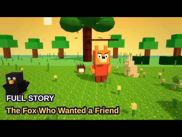 The Fox Who Wanted a Friend 🦊 An Original Bedtime Story for Kids | Blocky Tales Theater