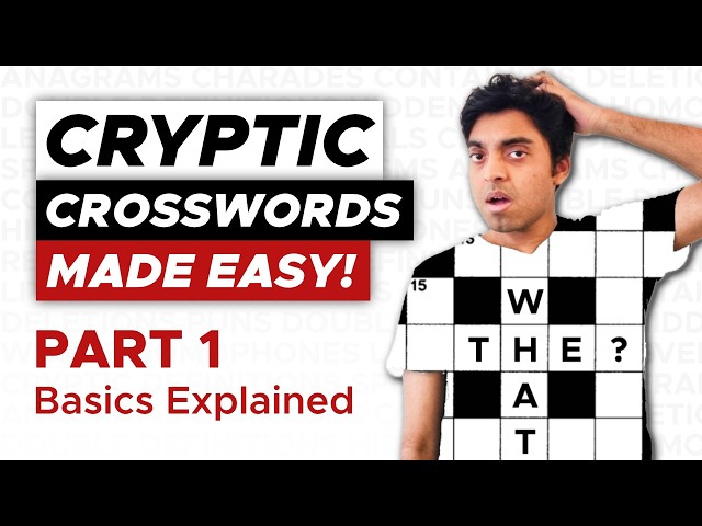 How to SOLVE Cryptic Crosswords for BEGINNERS Part 1 | Basics Explained