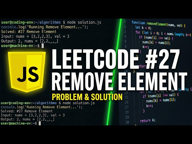Remove Element - LeetCode 27 - JavaScript Solution