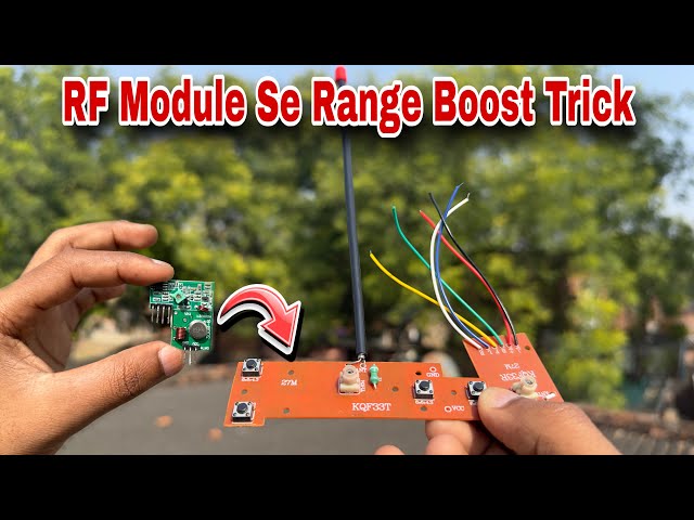 RF Module Se RC Remote Controller Ki Range Kaise Badhaye RC remote controller with RF module