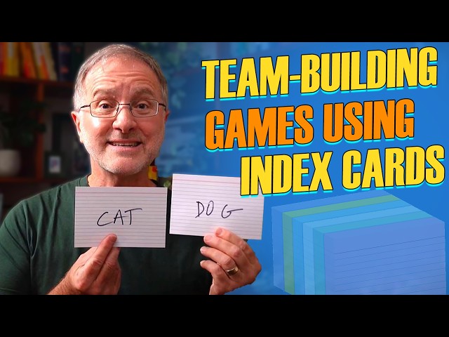 Brilliant TEAM-BUILDING GAMES using Index Cards | playmeo