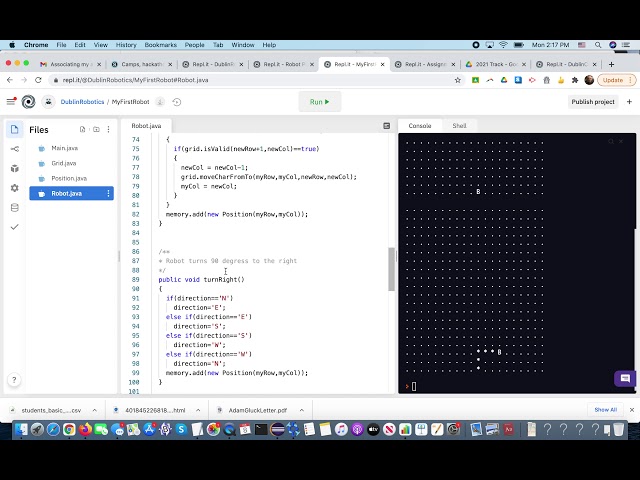 Robotics Programming Task 1.1