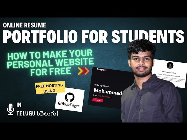 How to Host a Website for FREE on GitHub Pages in Telugu | 🆓 Web Hosting