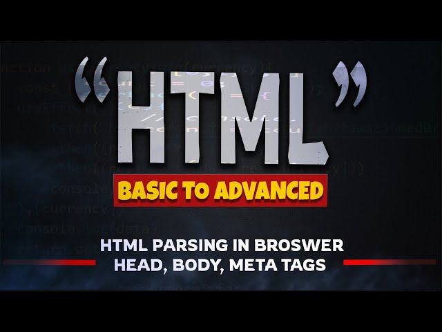 HTML Parsing in Browser: Deep Dive into Boilerplate, Head, Meta, and Body Tags #mrcoder #MRCODER