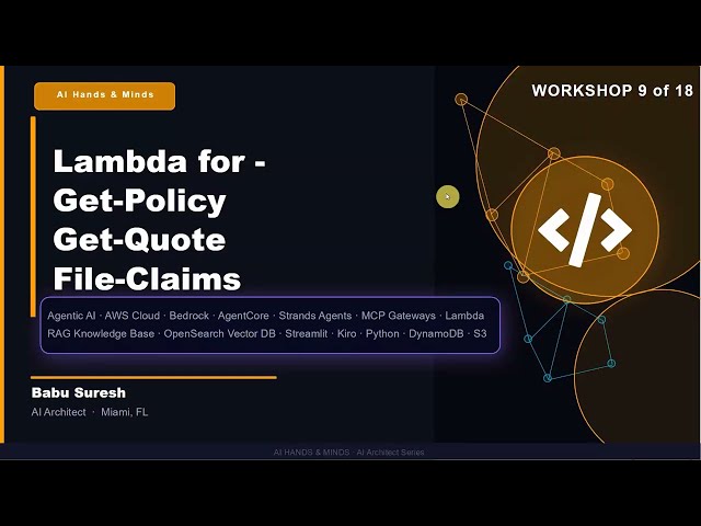 Building AWS AgentCore End-2-End App - 9 of 18