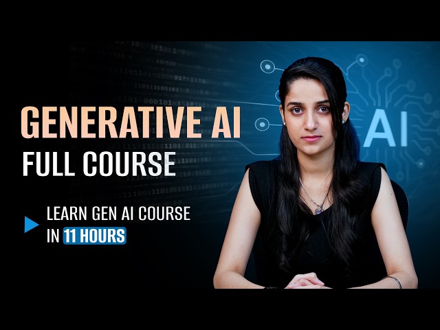 Generative AI Full Course (2026) | Gen AI Tutorial For Beginners FREE | Intellipaat