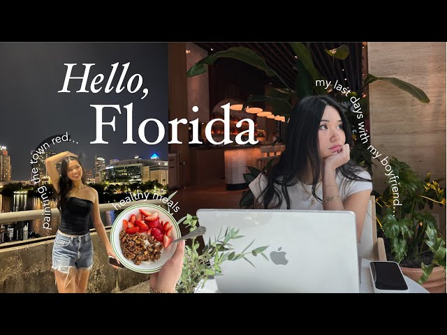 my life in florida 🍊 | visiting my boyfriend, med school prom + cooking