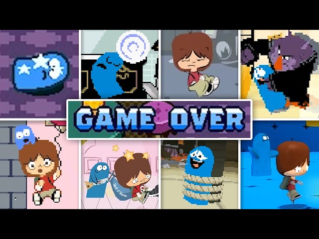 Evolution of Foster's Home for Imaginary Friends Games Death Animations & Game Over Screens