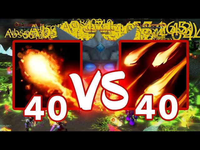 40 Brujos de Destrucción contra 40 Magos de Fuego [Torneo DPS – Batalla n.° 1]