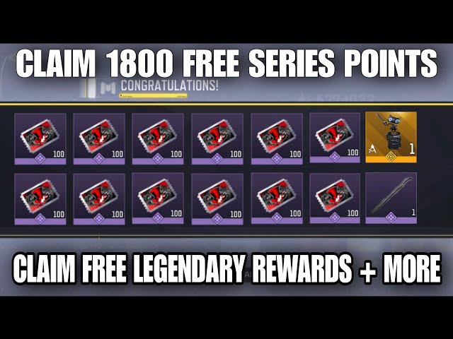 How To Get Claim Total 1800 Free Series Points Phantom Show Event+Free legendary Rewards Codm 2026