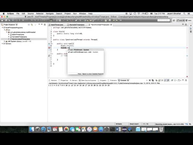 Java Multithreaded Part 3 - Synchronized blocks