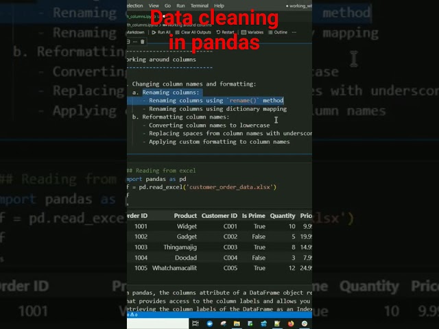 Data cleaning working with columns in python pandas