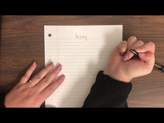 How to Draw an Array