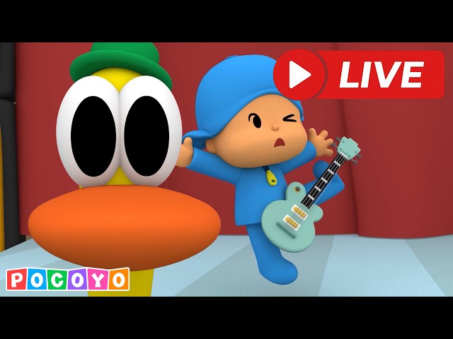 🔴 [AO VIVO] 🎸 Quem é o Líder da Banda? O Super Solo de Guitarra do Pocoyo! | Pocoyo Brasil