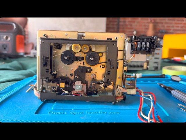 TEAC C-3 Tape Deck Repair, Part 3: Belts, Tires and Grease - oh my!