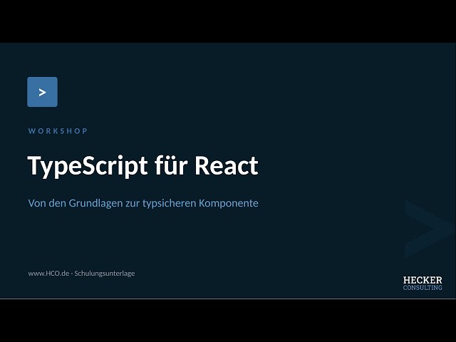 TypeScript für React