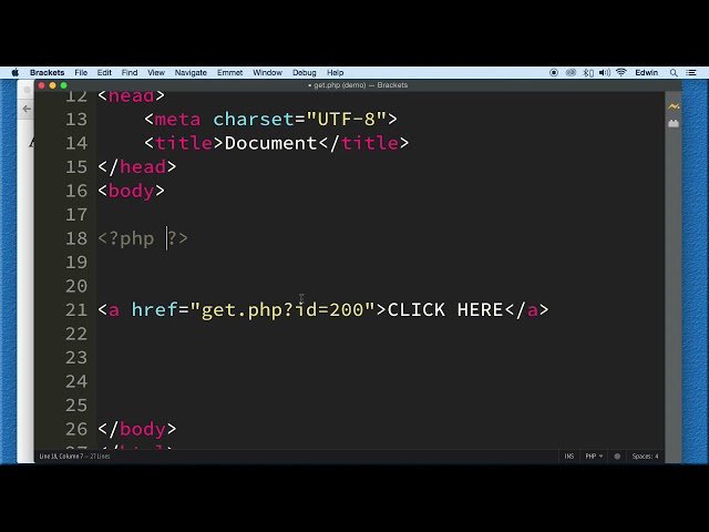 058 Using The GET super Global   PHP Full Course 2021