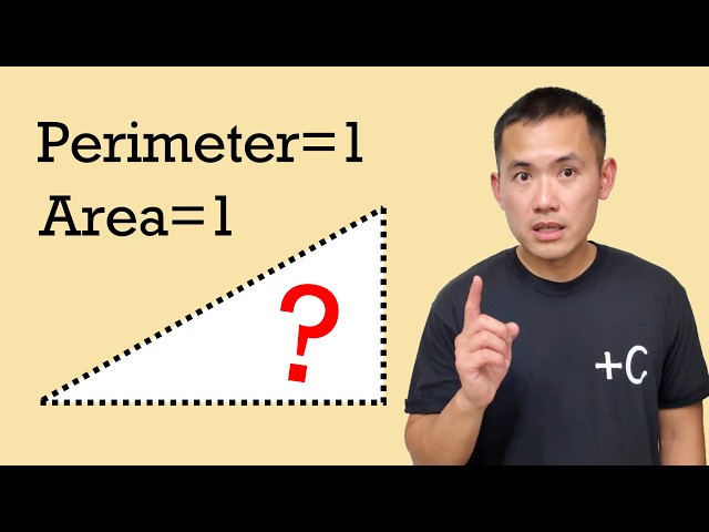 Can a right triangle have perimeter=1 and area=1?