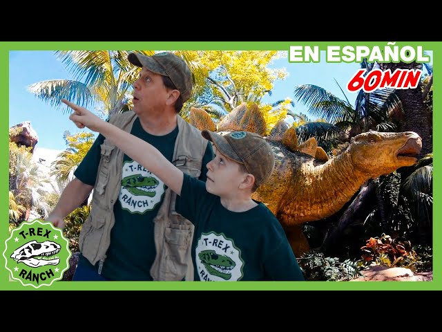 Parque de T-Rex | ¡Dinosaurios y Mundo Jurásico, el paseo! Parque temático de dinosaurios!