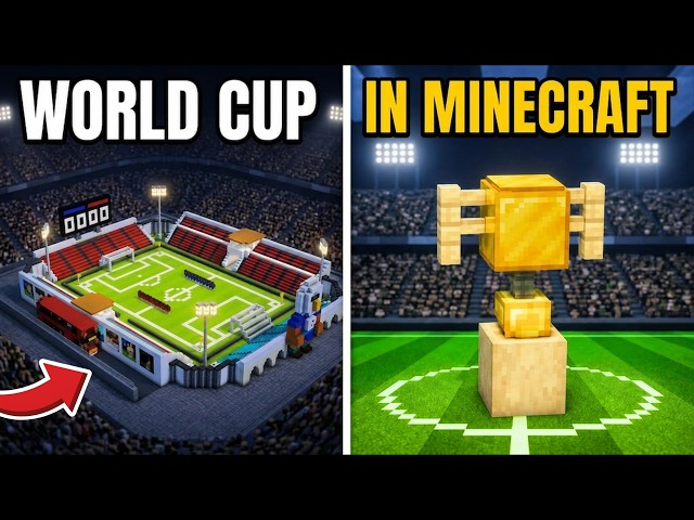 How Would WORLD CUP Look Inside Minecraft!