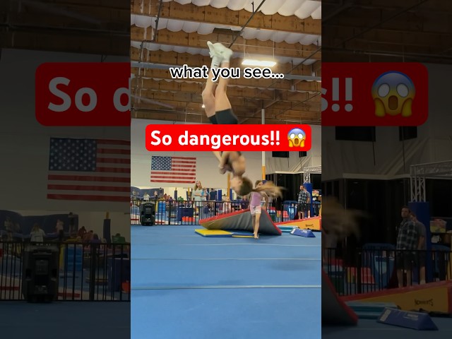 I call this “IRL Crossy Road” 😂 #tumbling #gymnastics #cheer #flips #gym