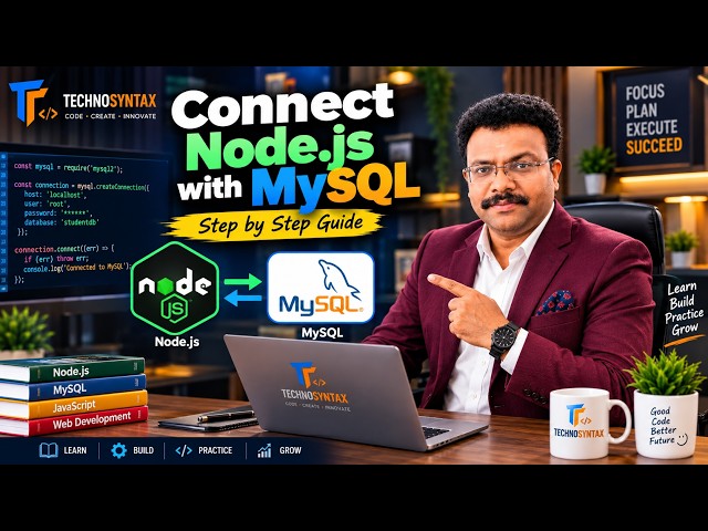 Node.js MySQL Connectivity | Connect Node.js with MySQL Database Step by Step