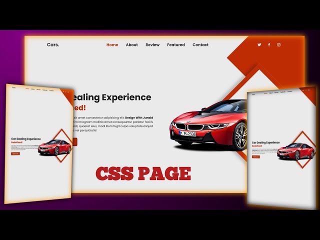 Create Responsive  Portfolio Website with HTML, CSS & JavaScript