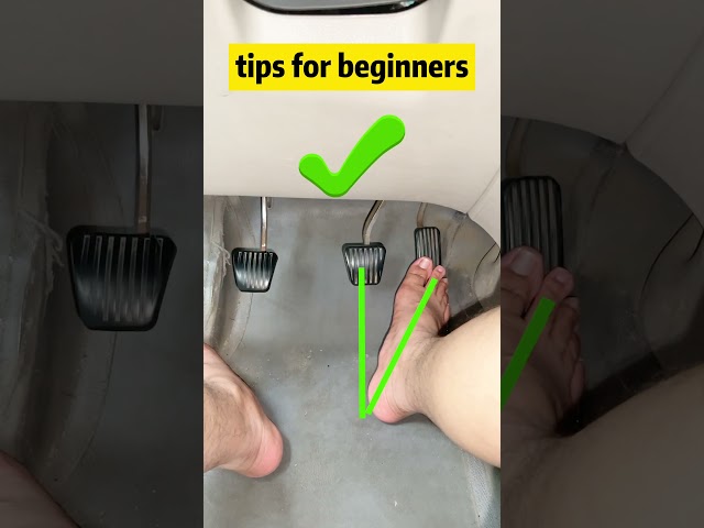 The correct position of your feet when driving! #car #cardriving #tips #drivinglessons #driving