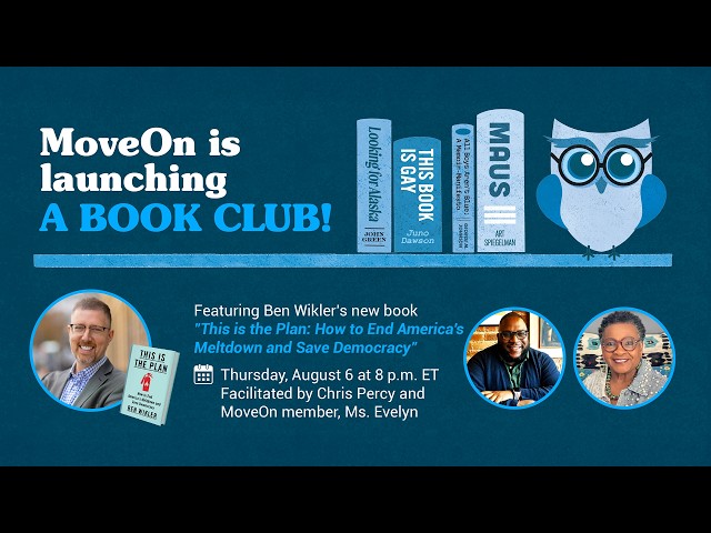 MoveOn Book Club: "This is the Plan" with Ben Wikler